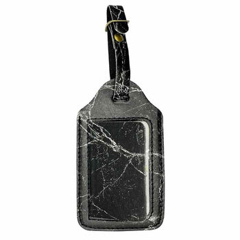 Etiquette Valise Marbre Noir intérieur