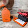 Etiquette Valise Orange