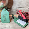 Etiquette Bagage Personnalisée Verte
