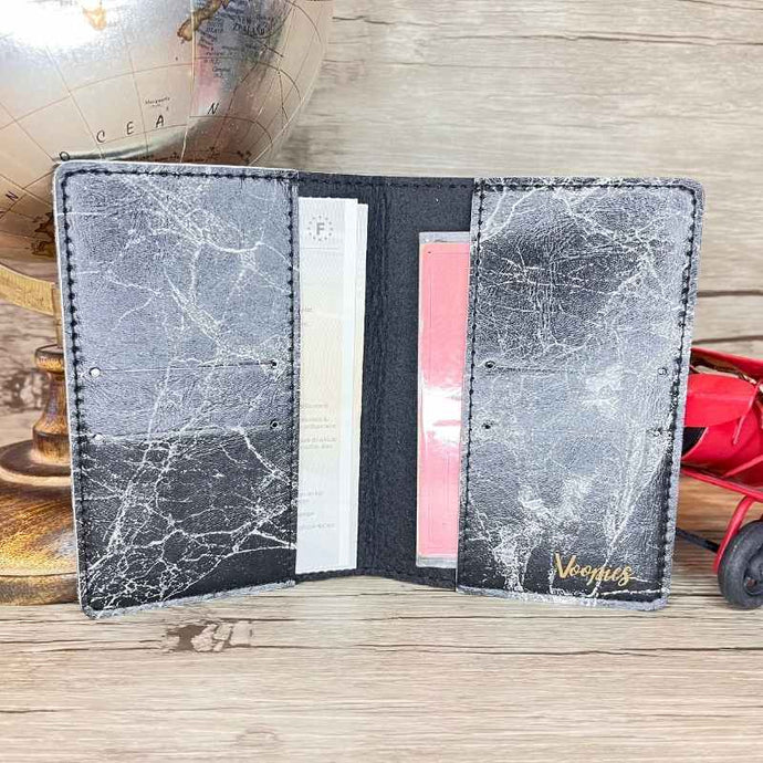 Étui Carte Grise Personnalisé Marbre Noir