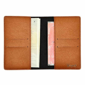 Étui Carte Grise Personnalisé Marron intérieur