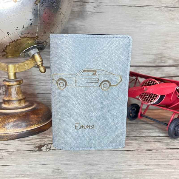 Étui Carte Grise Skoda Noir - Portefeuille Faux Cuir Pour Documents Voiture