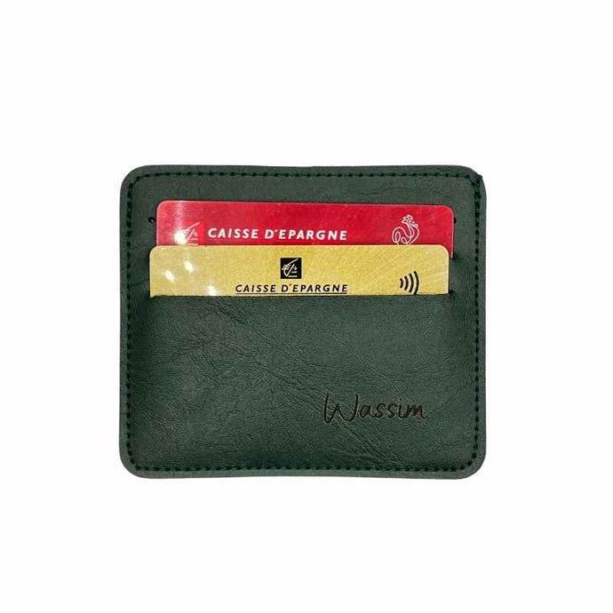 Porte Carte Personnalisé Vert