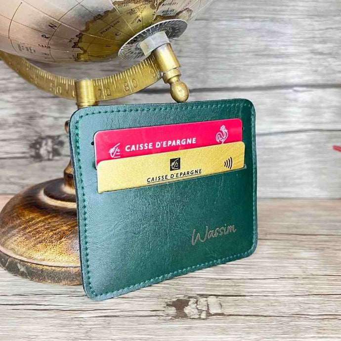 Porte Carte Personnalisé Vert