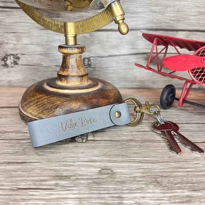 Porte clé Personnalisé Gris