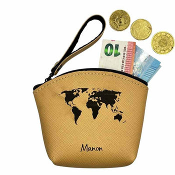 Porte Monnaie Personnalisé Beige intérieur