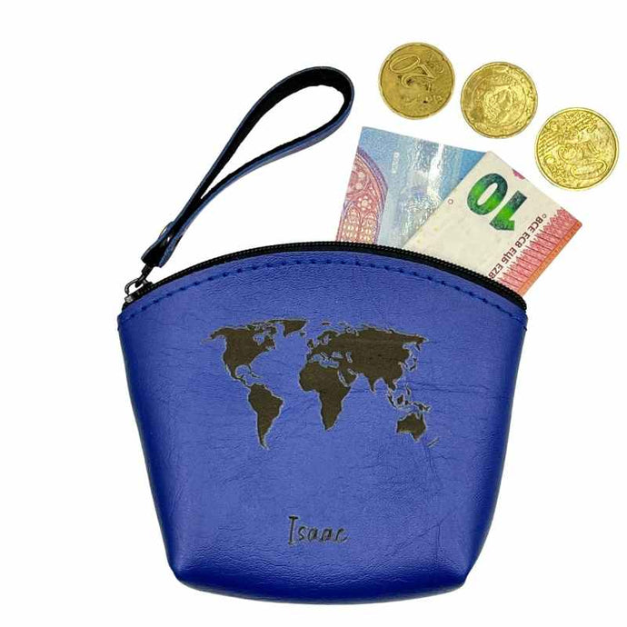Porte Monnaie Personnalisé Bleu