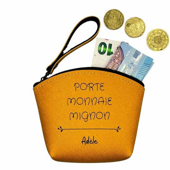 Porte Monnaie Personnalisé Jaune intérieur