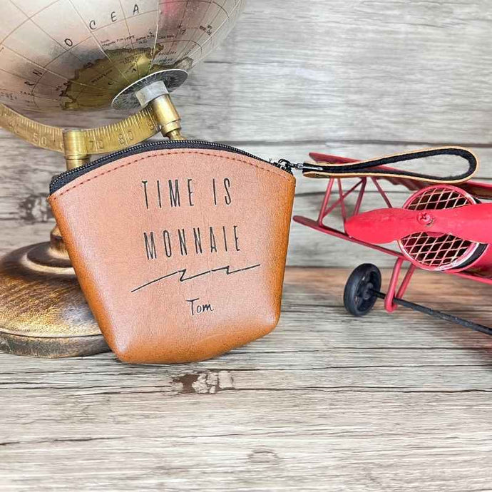 Porte Monnaie Personnalisé Marron