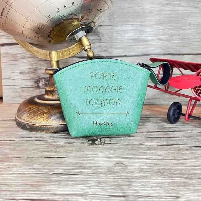 Porte Monnaie Personnalisé Vert