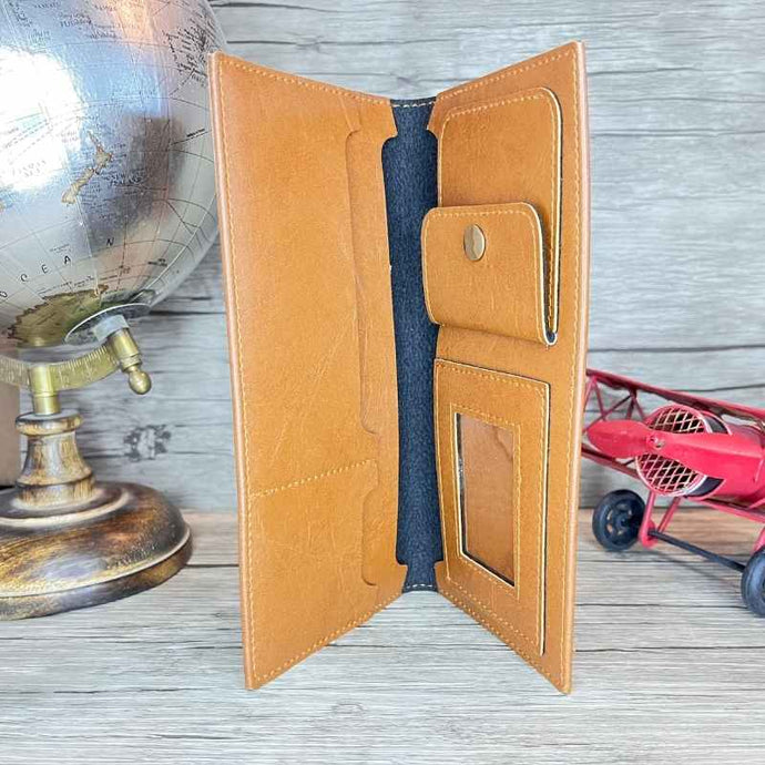 Portefeuille Femme Personnalisé Marron