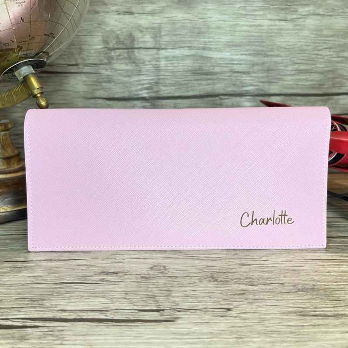 Portefeuille Femme Personnalisé Rose
