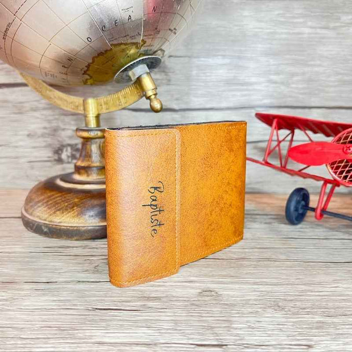 Portefeuille Homme Personnalisé Camel