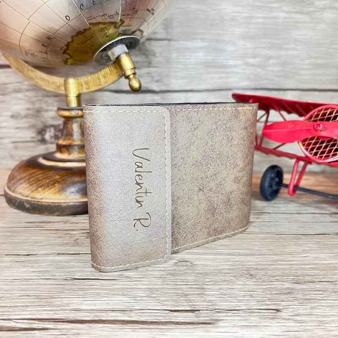 Portefeuille Homme Personnalisé Gris