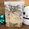 Protège Carnet de Santé Personnalisé Marbre Blanc
