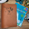 Protège Carnet de Santé Personnalisé Marron