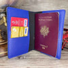 Étui Passeport Personnalisé Bleu