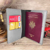Étui Passeport Personnalisé Gris