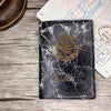 Étui Passeport Marbre Noir