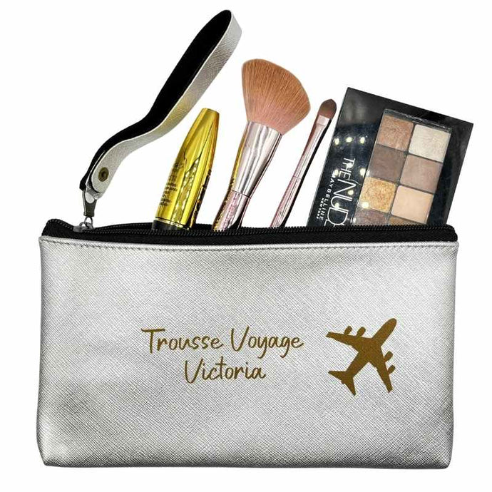 Trousse de Toilette Personnalisée Argent