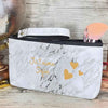 Trousse de Toilette Personnalisée Marbre Blanc