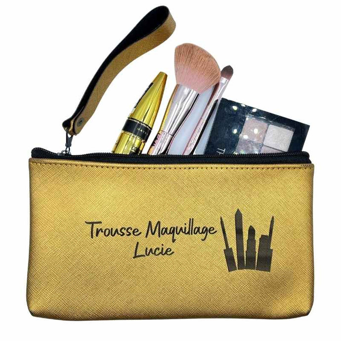 Trousse de Toilette Personnalisée Or
