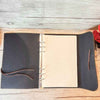 Pages intérieures du carnet de voyage marron, format A5