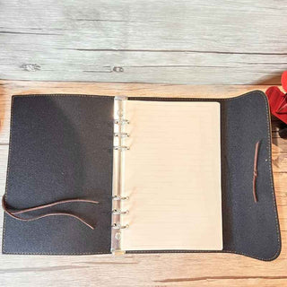 Intérieur pages intérieures du carnet de voyage marron, format a5
