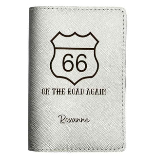 etui passeport personnalisé argent