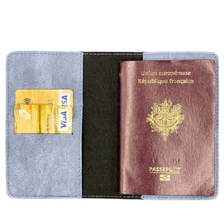 Intérieur protege passeport jeans