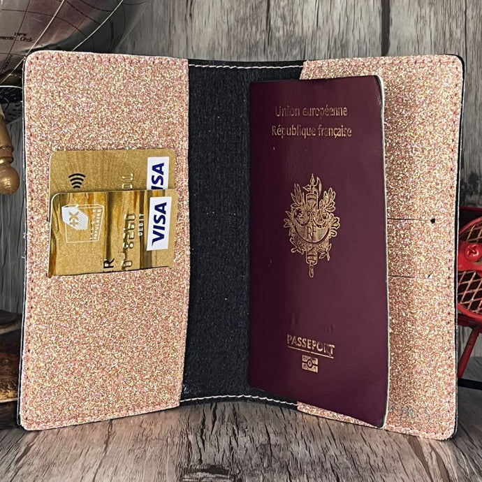 Protège Passeport Personnalisé Sable