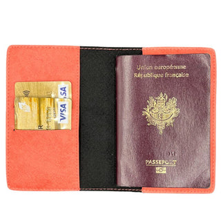 Protège Passeport Personnalisé Saumon intérieur