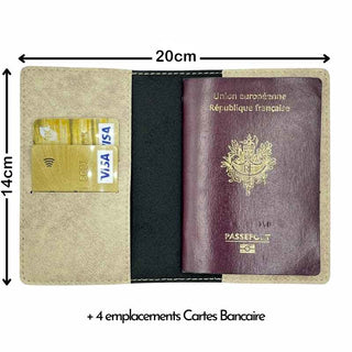 Intérieur taille protege passeport couleur au choix
