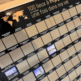 Poster Voyage à gratter