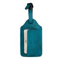 50 étiquettes Pour Bagage En Cuir PU - Carte 70x110mm, Sangle 22cm - Bleu Foncé, étanche, Réglable - 2