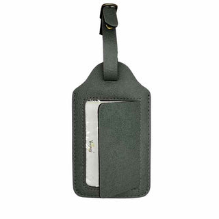 Intérieur etiquette bagage personnalisée grise