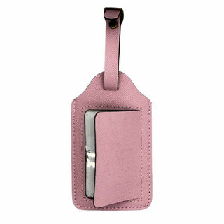 Intérieur etiquette bagage personnalisée rose