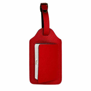 Intérieur etiquette bagage personnalisée rouge
