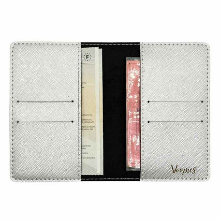 Étui Carte Grise Personnalisé Argent intérieur