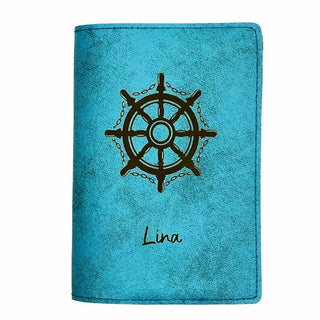 etui carte grise personnalisé bleu ciel