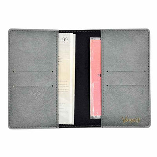 Intérieur etui carte grise personnalisé gris