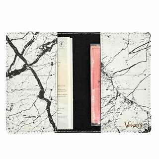 Intérieur etui carte grise personnalisé marbre blanc