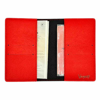 Intérieur etui carte grise personnalisé rouge