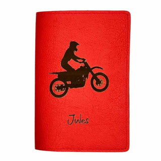 etui carte grise personnalisé rouge