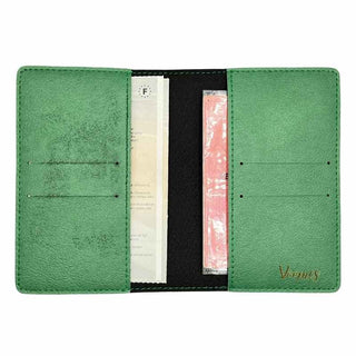 Intérieur etui carte grise personnalisé vert