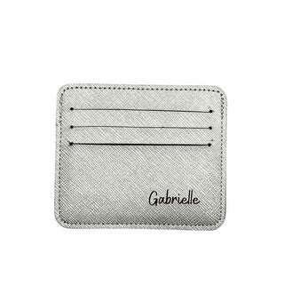porte carte personnalisé argent