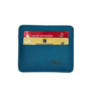 Intérieur porte carte personnalisé bleu ciel