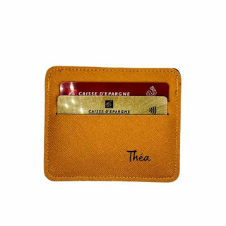 Intérieur porte carte personnalisé jaune