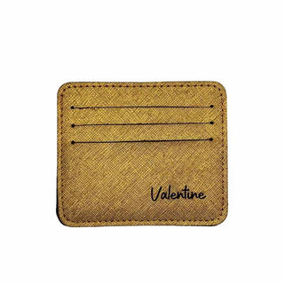 porte carte personnalisé or