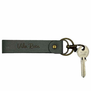Intérieur porte clé personnalisé gris